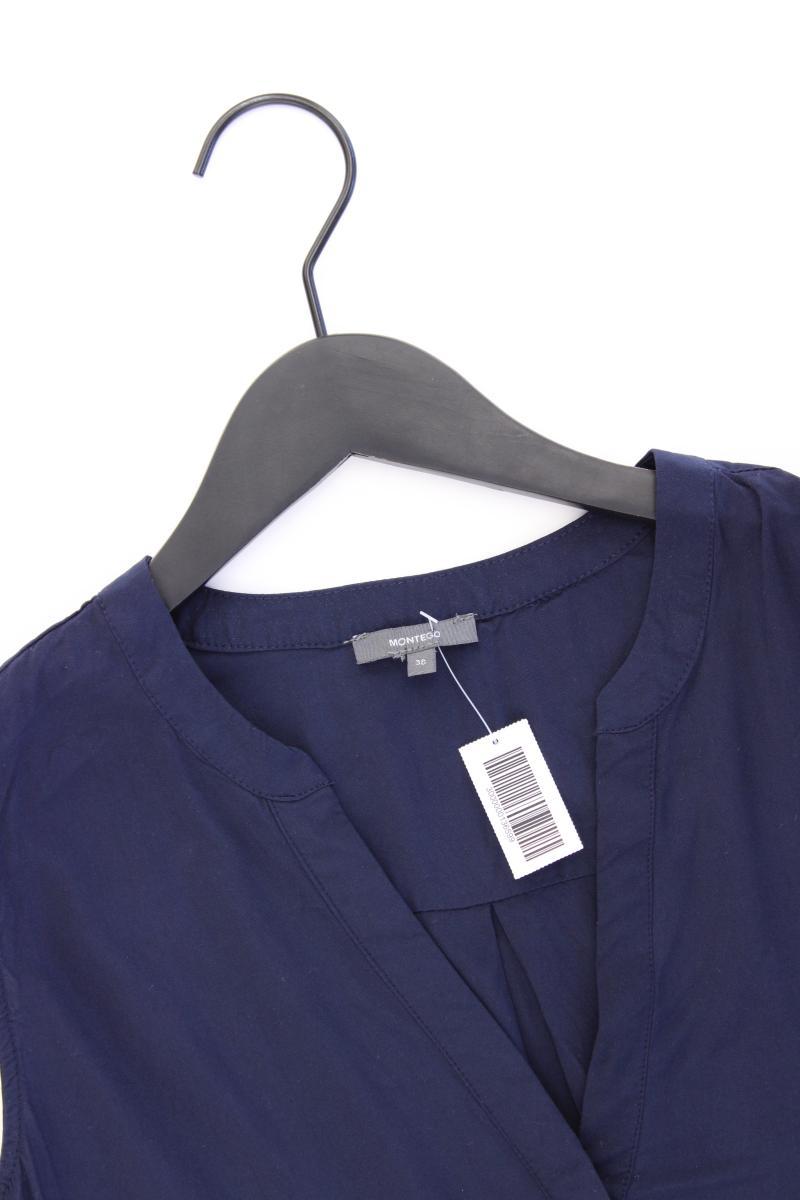 Montego Ärmellose Bluse Gr. 38 neuwertig blau aus Viskose