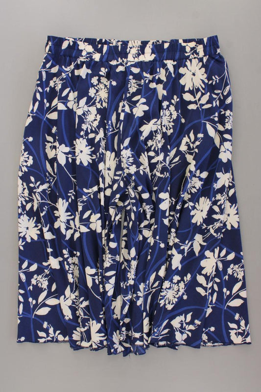 VA Milano Stretchhose Gr. 44 mit Blumenmuster neuwertig blau aus Polyester