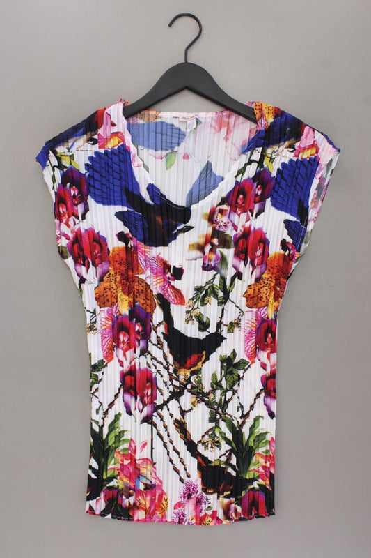 Alba Moda Kurzarmbluse Gr. 42 mit Blumenmuster mehrfarbig aus Polyester