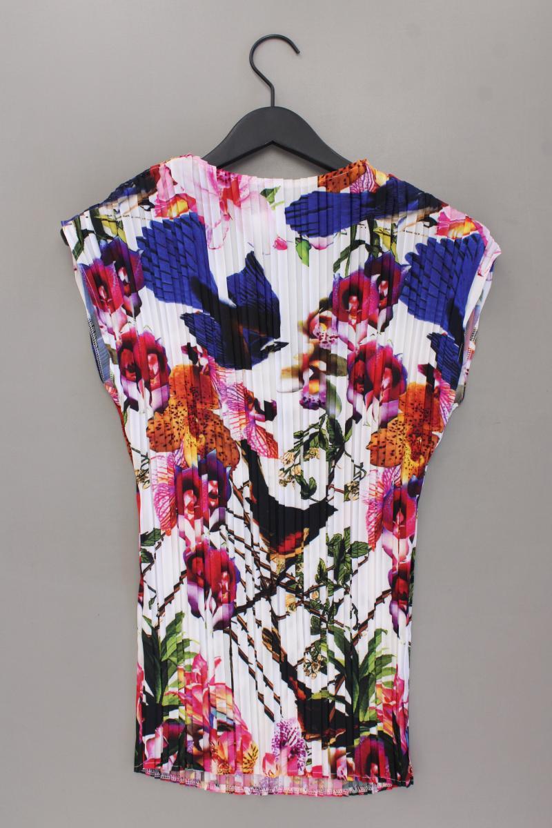 Alba Moda Kurzarmbluse Gr. 42 mit Blumenmuster mehrfarbig aus Polyester