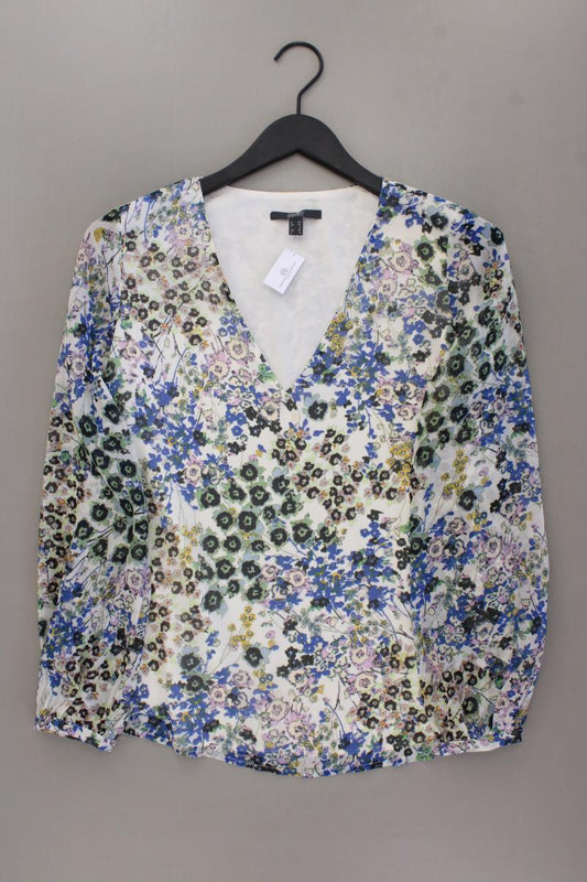 Esprit Langarmbluse Gr. XS mit Blumenmuster mehrfarbig aus Polyester