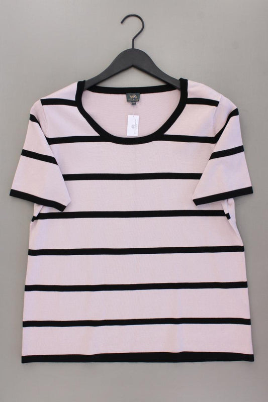 VA Milano Ringelshirt Gr. 44 gestreift Kurzarm rosa aus Viskose