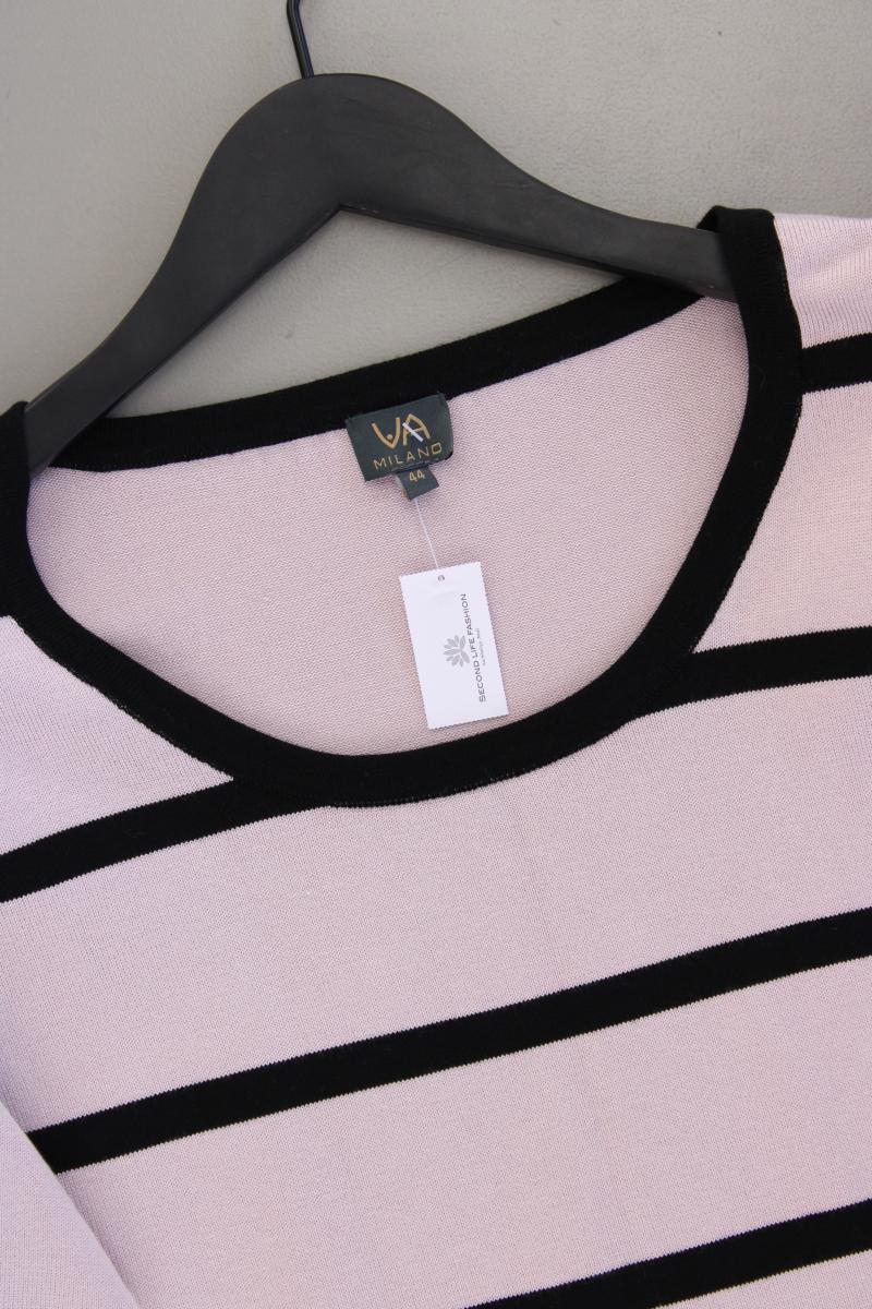 VA Milano Ringelshirt Gr. 44 gestreift Kurzarm rosa aus Viskose
