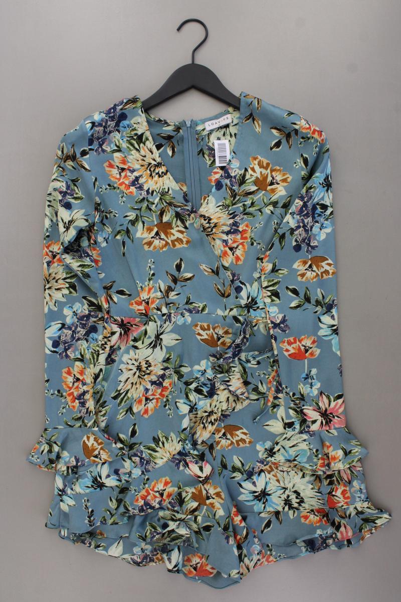 Loavies Kurzer Jumpsuit Gr. XS mit Blumenmuster mehrfarbig