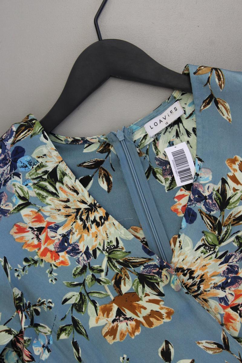 Loavies Kurzer Jumpsuit Gr. XS mit Blumenmuster mehrfarbig