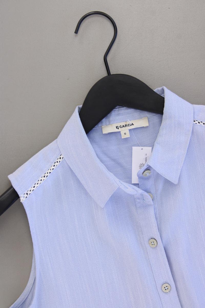 Garcia Jeans Ärmellose Bluse Gr. S blau