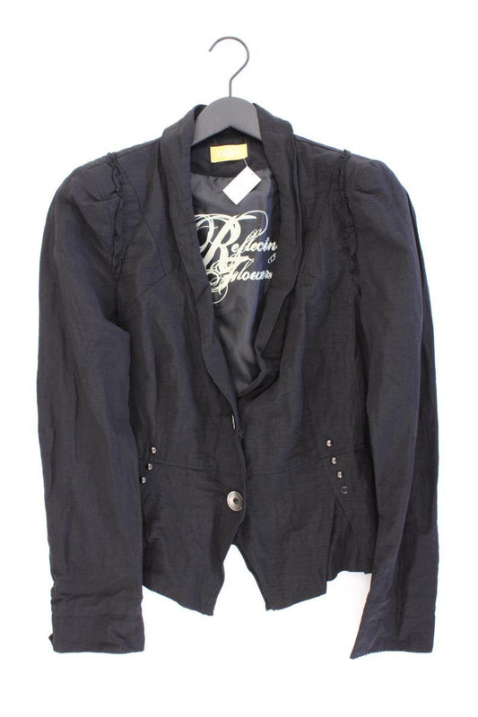Biba Classic Blazer Gr. 40 schwarz aus Baumwolle