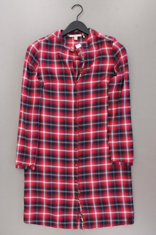 Esprit Langarmkleid Gr. 36 kariert rot aus Baumwolle