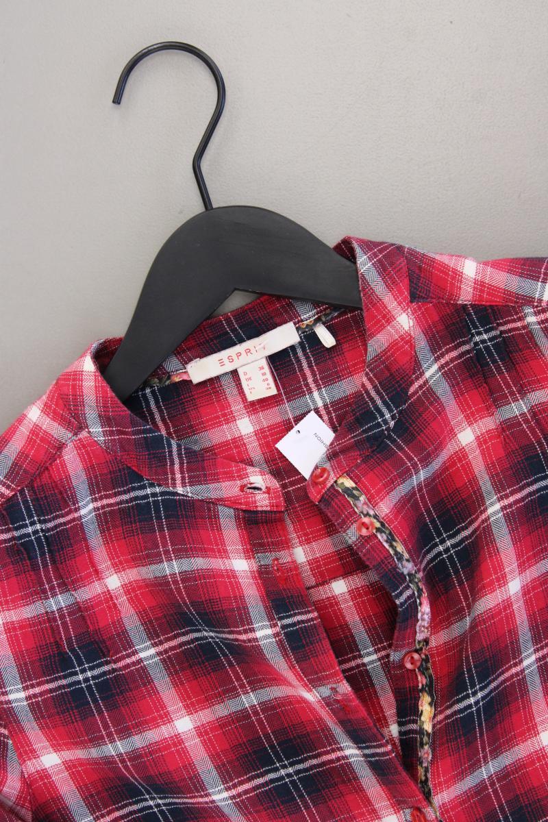 Esprit Langarmkleid Gr. 36 kariert rot aus Baumwolle