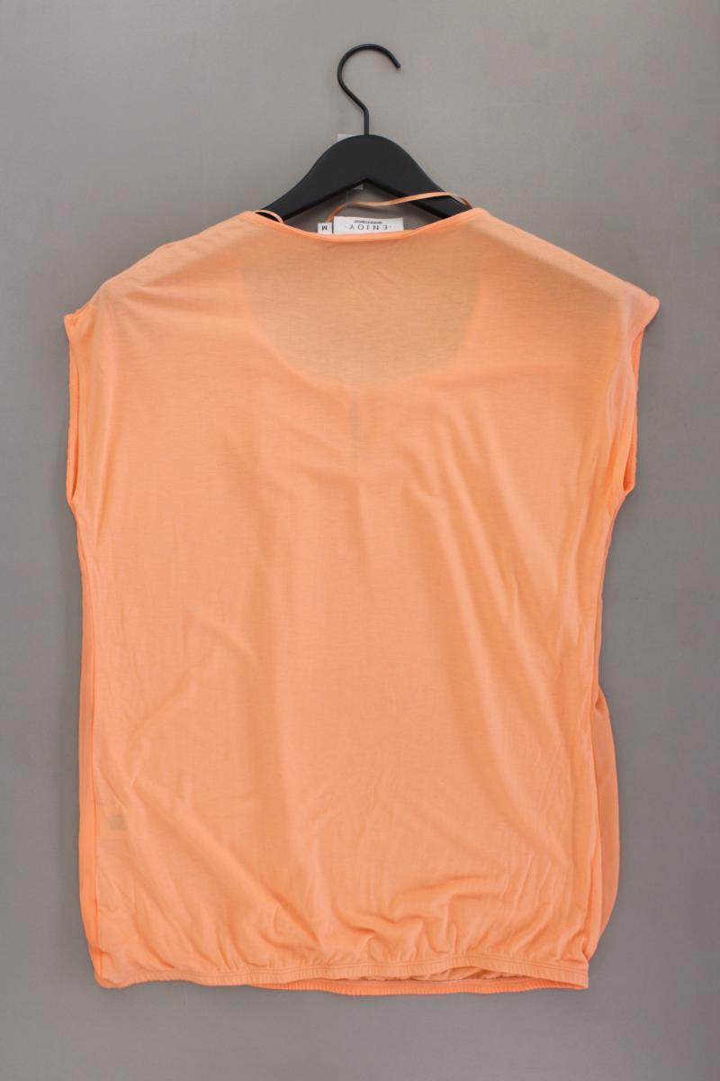 Enjoy Womenswear Chiffonbluse Gr. M Kurzarm orange aus Polyester