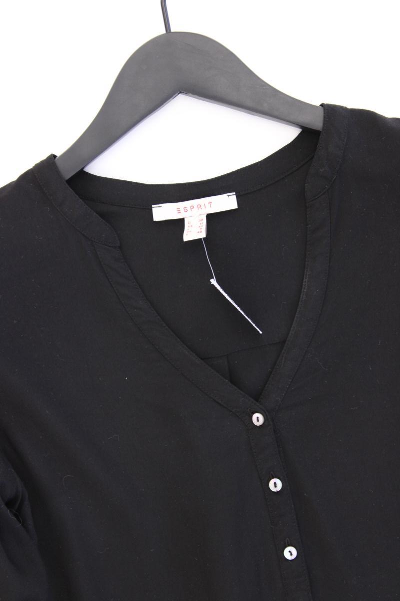 Esprit Langarmbluse Gr. 38 schwarz aus Viskose