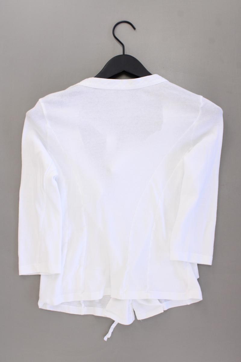 Top Secret Strickjacke Gr. 36 3/4 Ärmel weiß aus Baumwolle