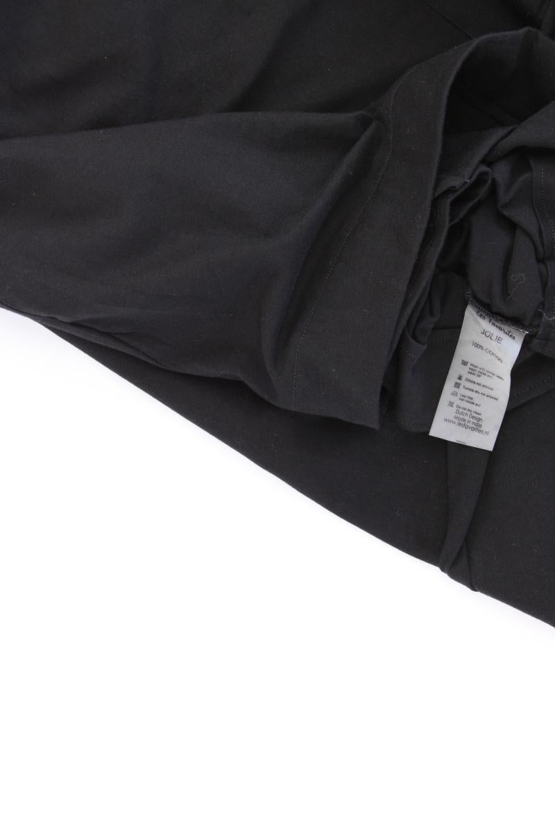 Les Favorites Paris Kleid Gr. XL mit Gürtel Kurzarm schwarz aus Baumwolle