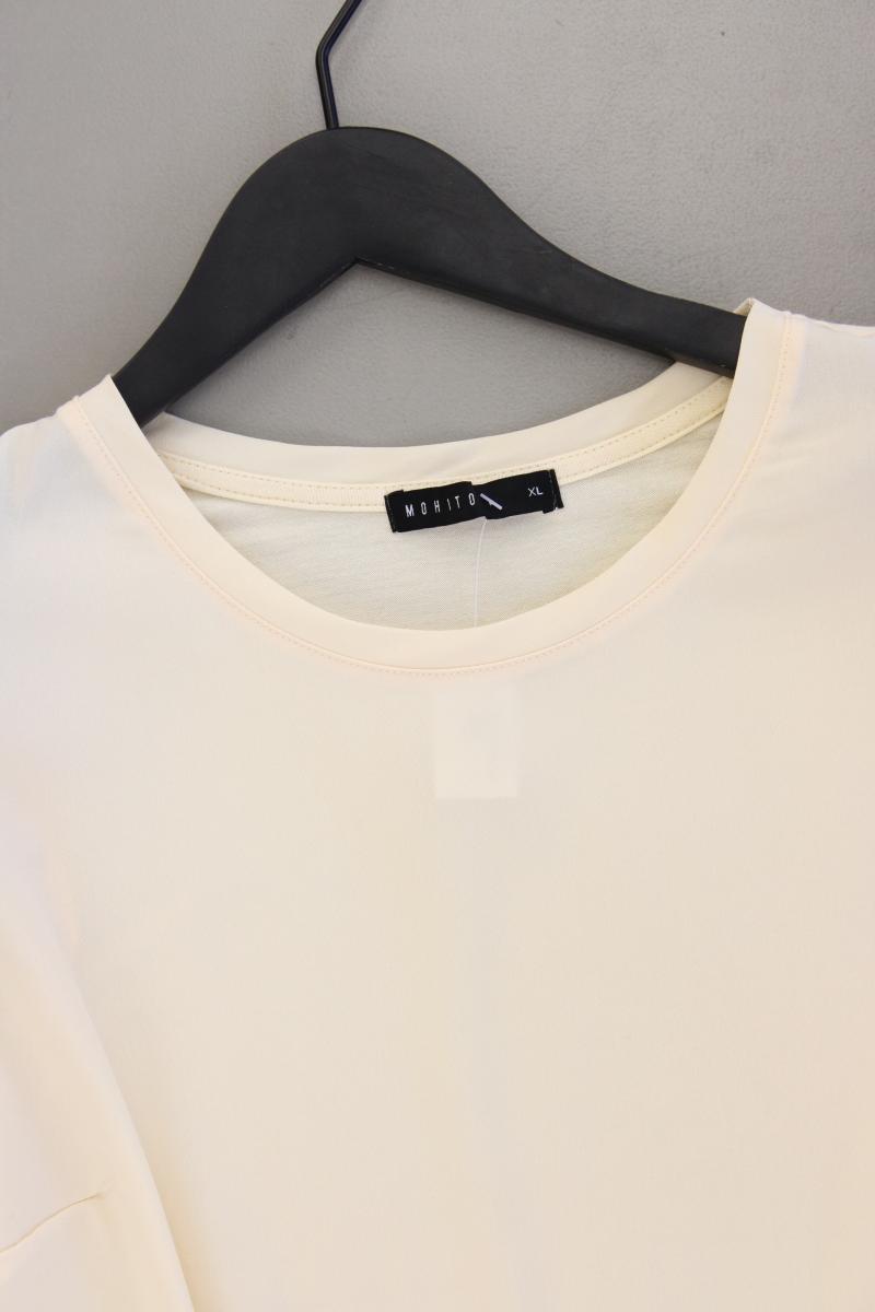 Mohito Kurzarmbluse Gr. XL creme aus Polyester