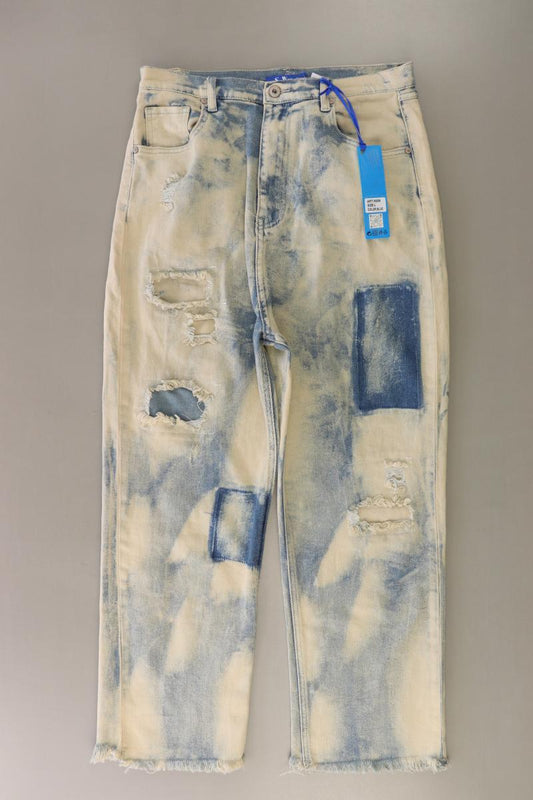 Straight Jeans Gr. L mit Batikmuster neu mit Etikett mehrfarbig aus Baumwolle