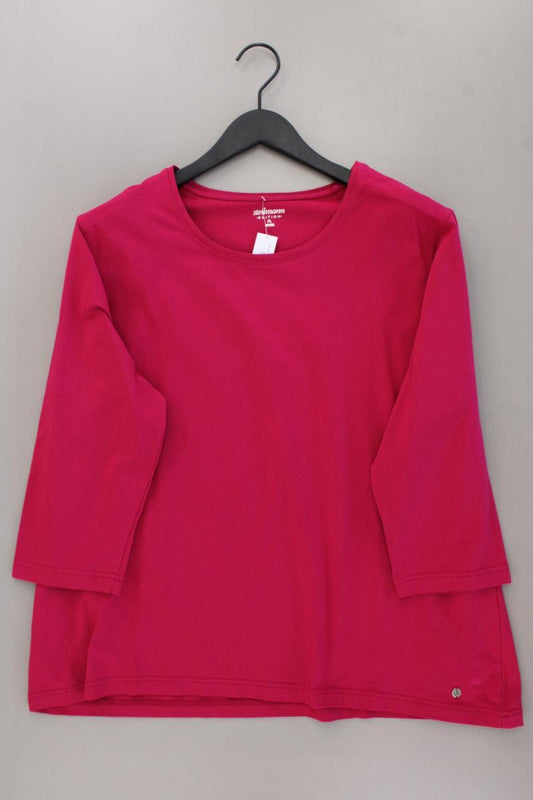 Steilmann Classic Shirt Gr. 48/50 3/4 Ärmel pink aus Baumwolle
