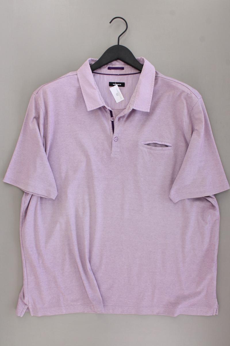 Walbusch Poloshirt Gr. 58/60 Kurzarm lila aus Baumwolle