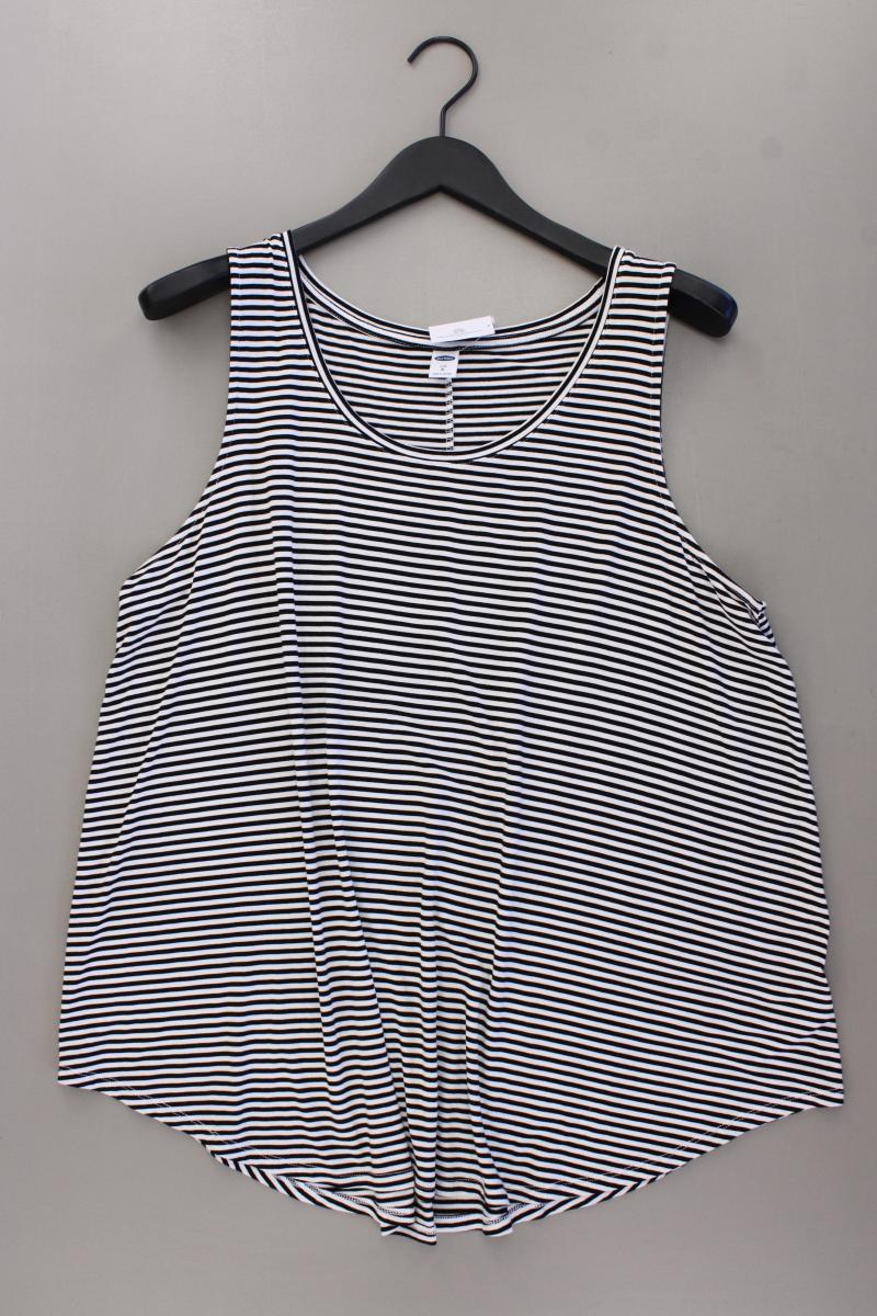 Old Navy Trägertop Gr. XL gestreift schwarz aus Viskose