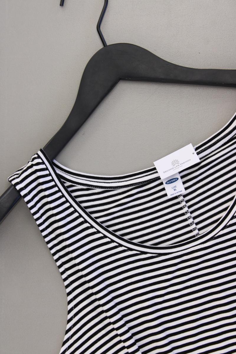 Old Navy Trägertop Gr. XL gestreift schwarz aus Viskose