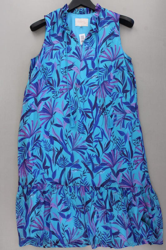 Comme Ça Chiffonkleid Gr. 40 Ärmellos blau aus Polyester