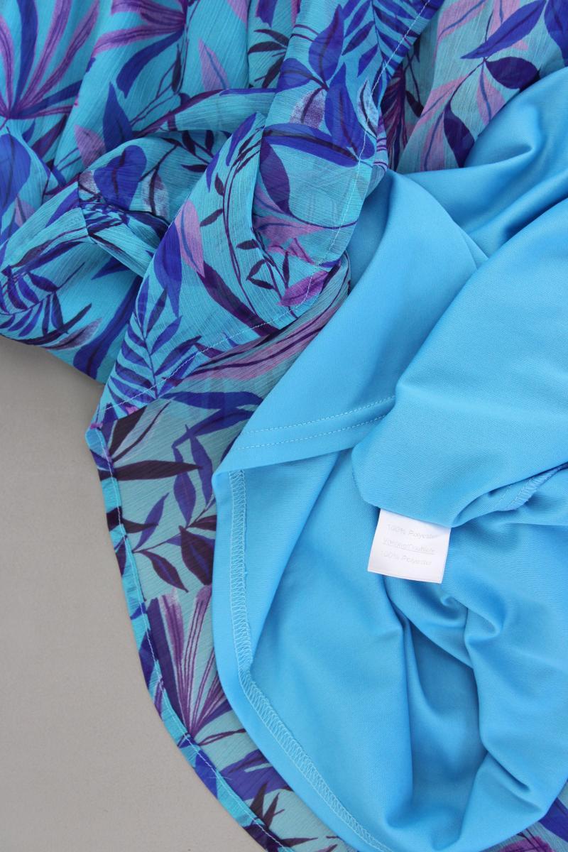 Comme Ça Chiffonkleid Gr. 40 Ärmellos blau aus Polyester