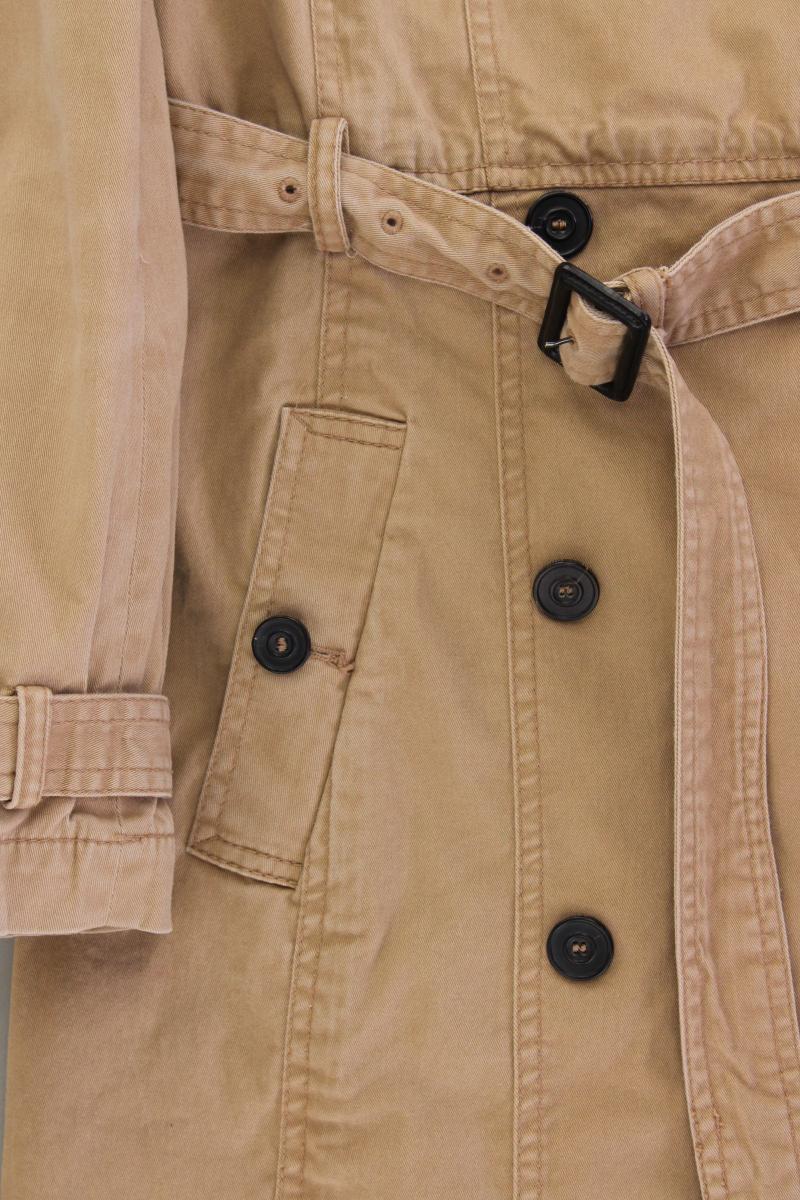 Mango Trenchcoat Gr. M mit Gürtel braun aus Baumwolle