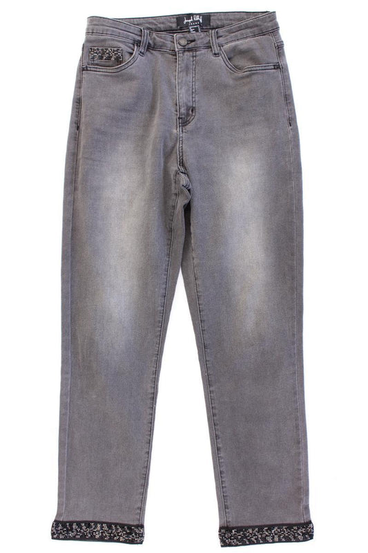 Joseph Ribkoff Skinny Jeans Gr. 38 grau aus Baumwolle