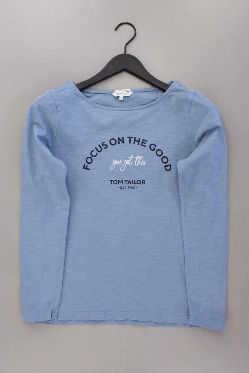 Tom Tailor Longsleeve-Shirt Gr. M Langarm blau
