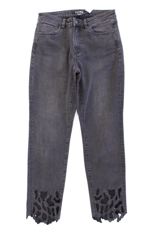 Joseph Ribkoff Skinny Jeans Gr. 38 grau aus Baumwolle