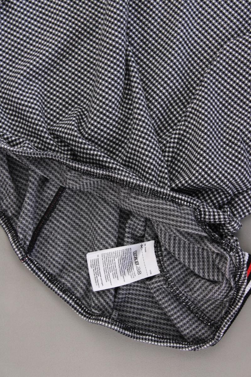 Cecil Langarmbluse Gr. XL geometrisches Muster grau aus Baumwolle
