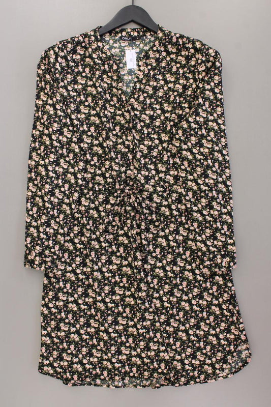 Only Blusenkleid Gr. M mit Blumenmuster Langarm mehrfarbig aus Polyester