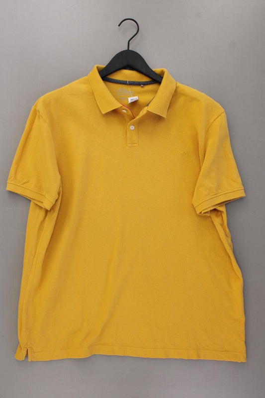 s.Oliver Poloshirt für Herren Gr. XXL Kurzarm gelb aus Baumwolle