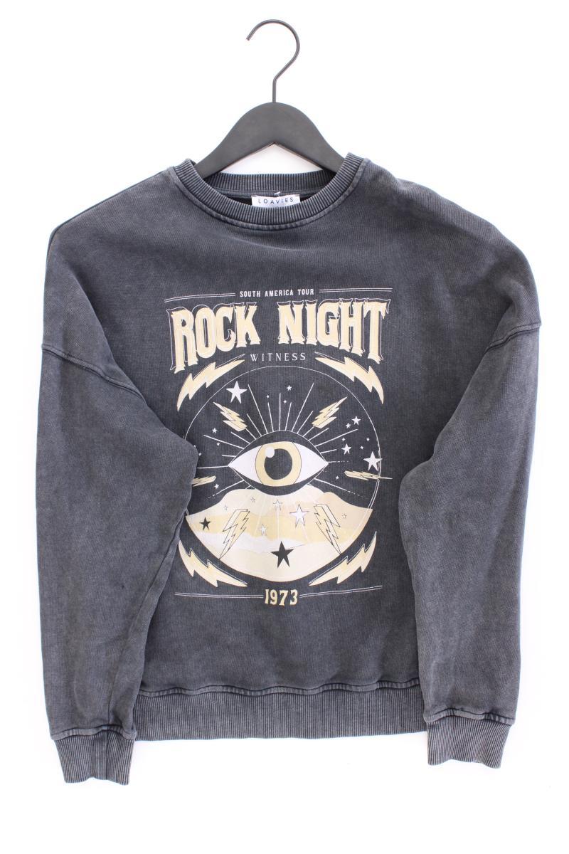 Loavies Langarmpullover Gr. XS neuwertig grau aus Baumwolle