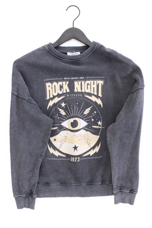 Loavies Langarmpullover Gr. XS neuwertig grau aus Baumwolle