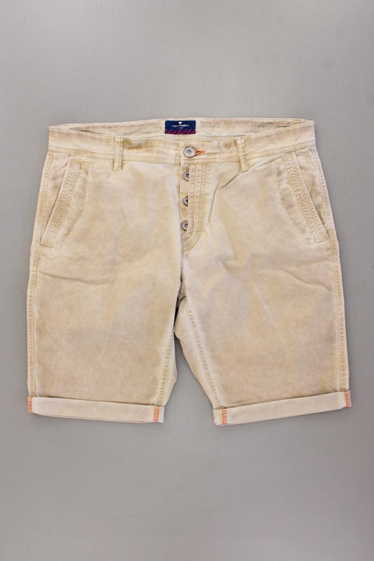 Tom Tailor Shorts für Herren Gr. W34 creme aus Baumwolle