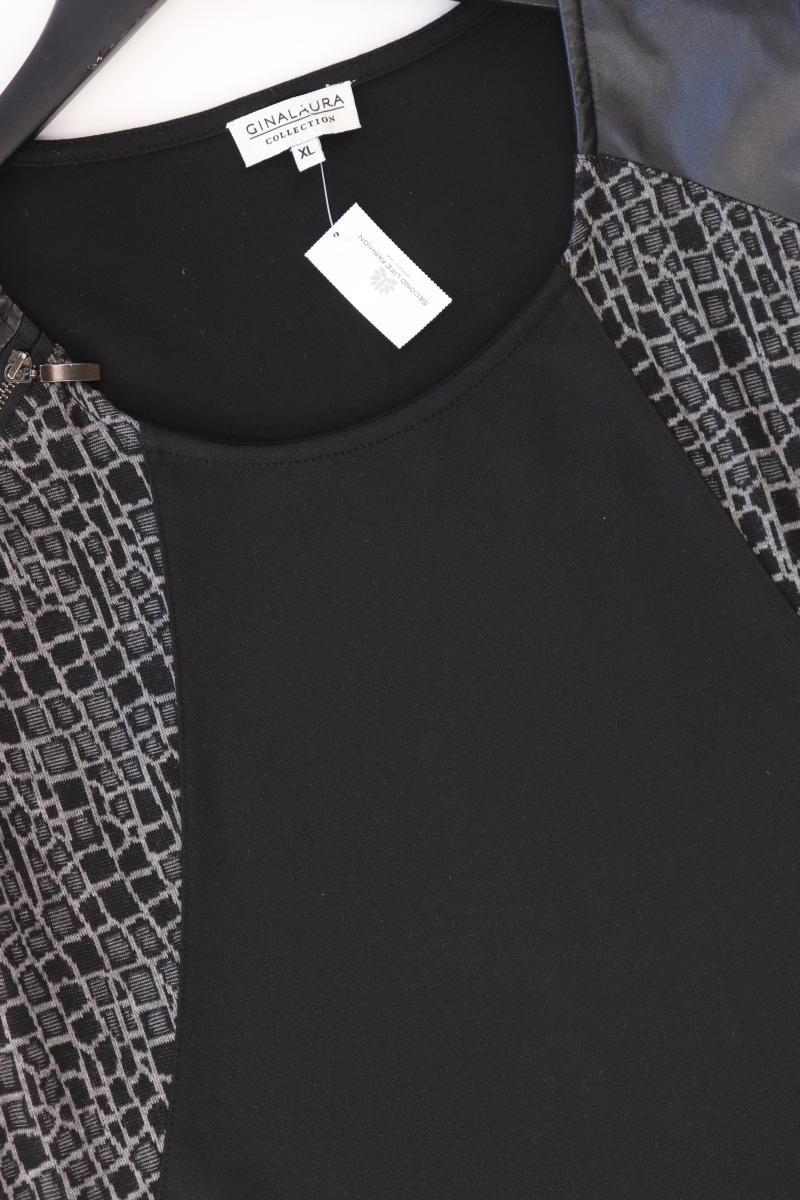 Gina Laura Midikleid Gr. XL Ärmellos schwarz aus Polyester