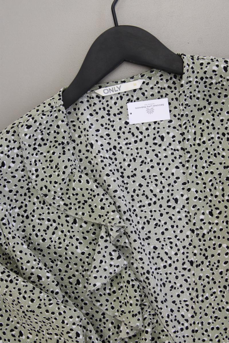 Only Wickelkleid Gr. 36 Langarm grün aus Polyester