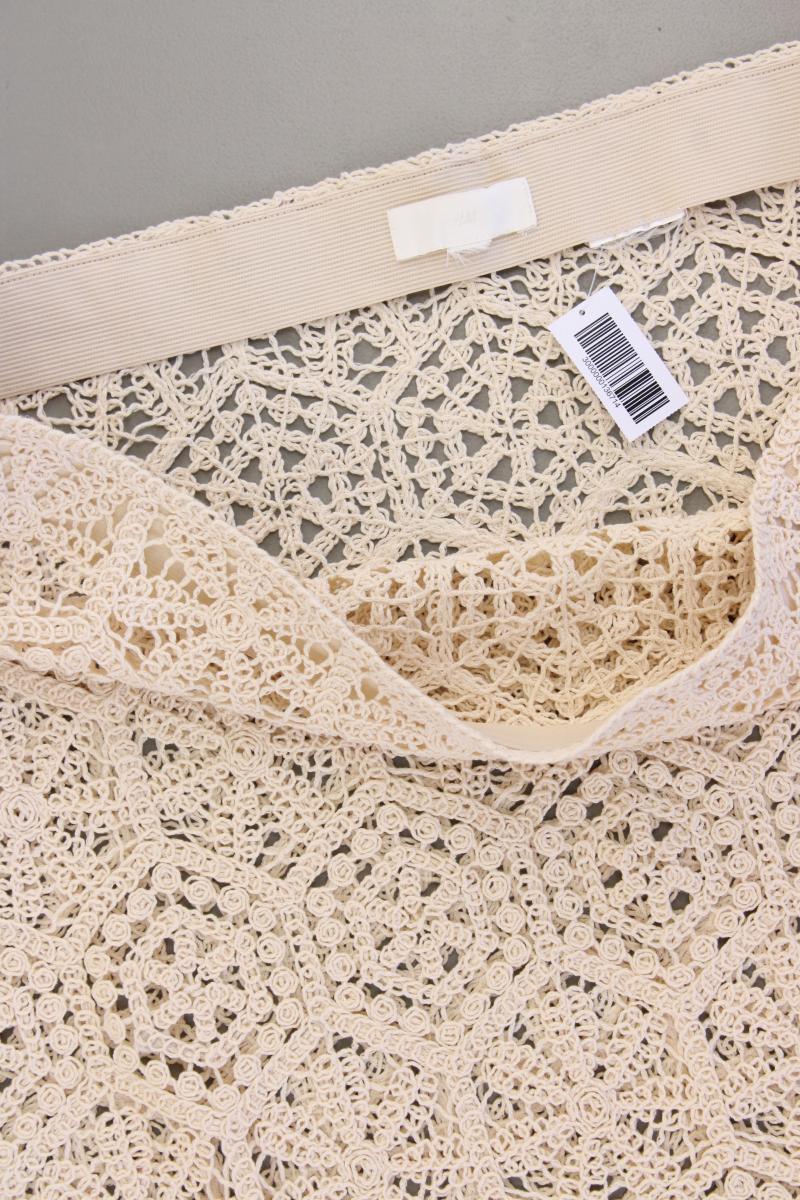 H&M Häkelrock Gr. 48 neuwertig creme