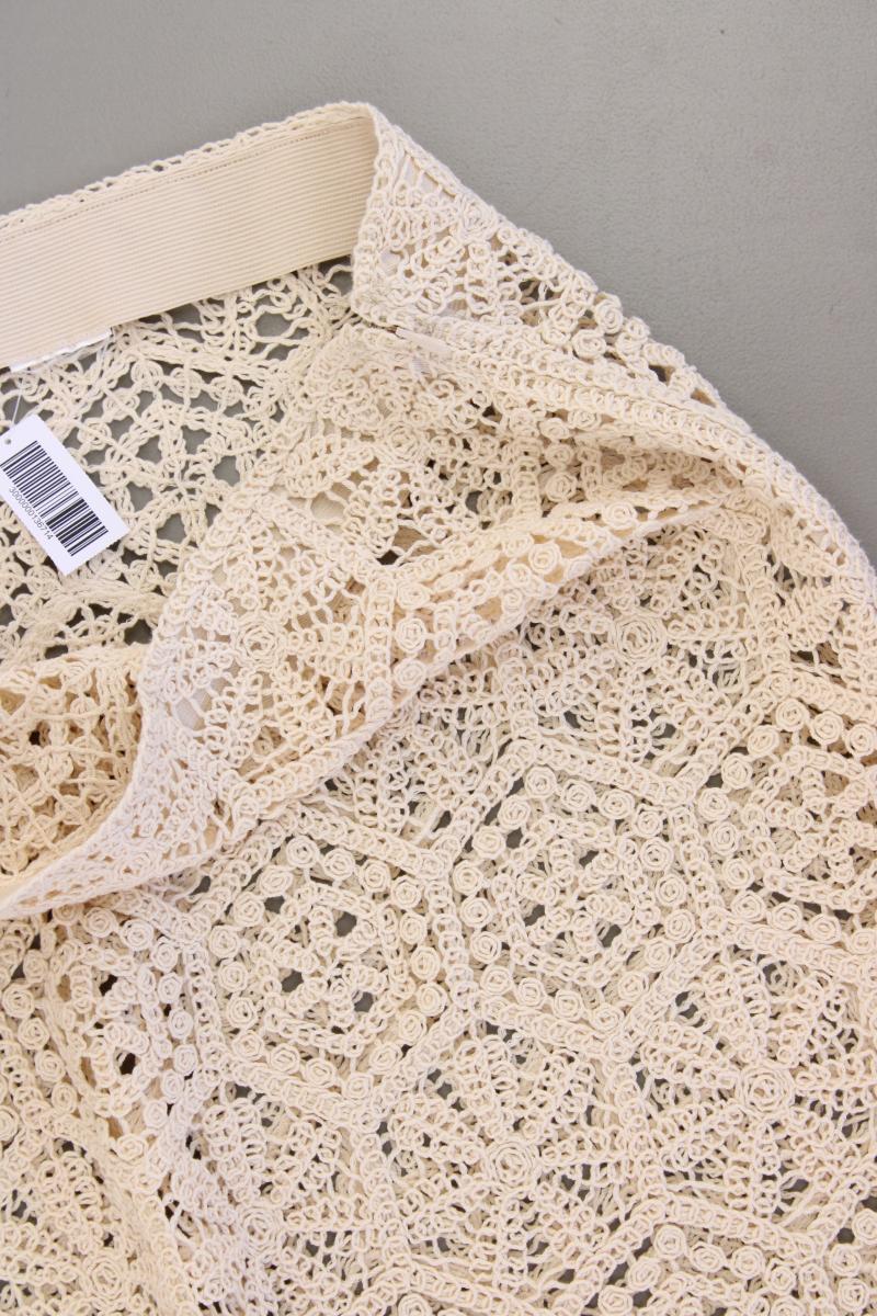 H&M Häkelrock Gr. 48 neuwertig creme