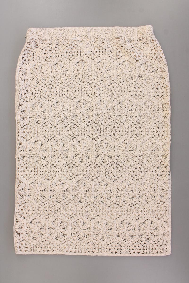 H&M Häkelrock Gr. 48 neuwertig creme
