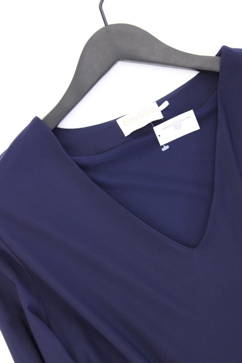 Freebird Midikleid Gr. XL Trompetenärmel blau aus Polyester