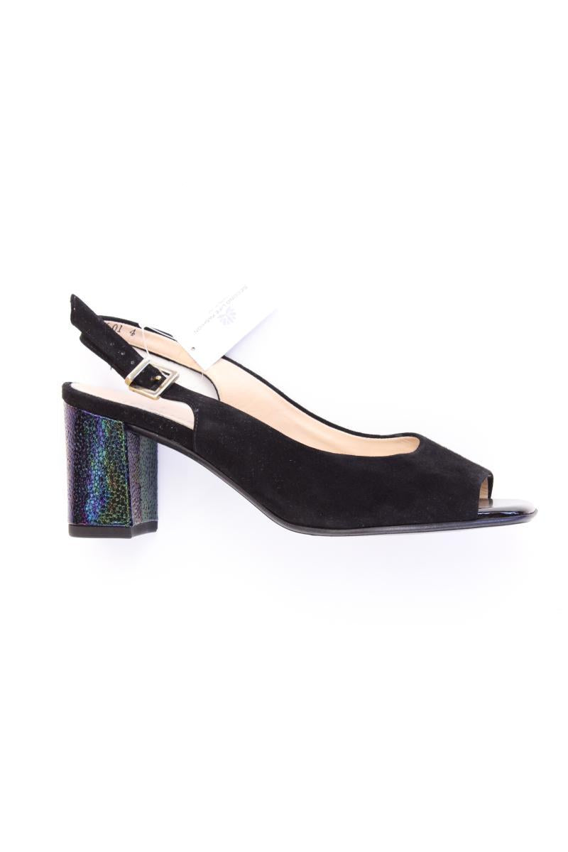 Peter Kaiser Sling Back Sandaletten Gr. 37 schwarz aus Leder