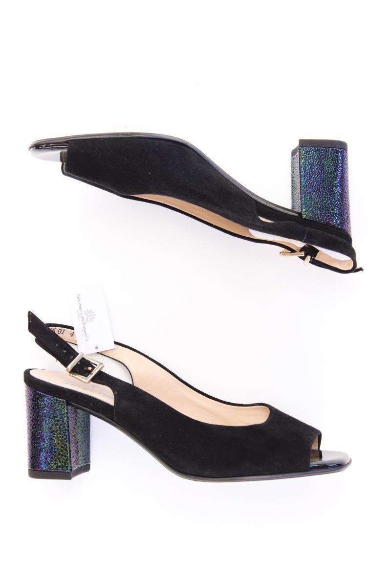 Peter Kaiser Sling Back Sandaletten Gr. 37 schwarz aus Leder