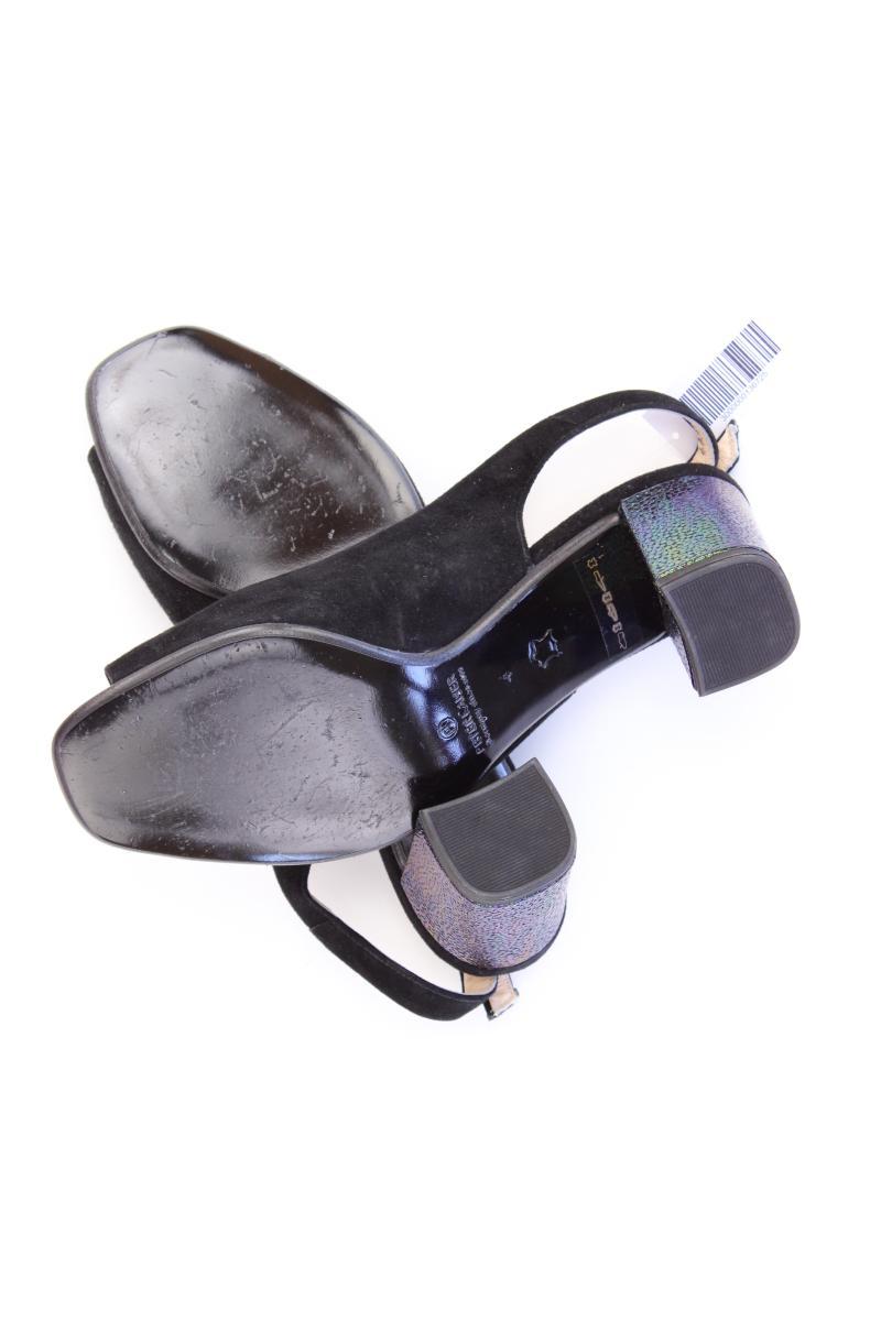 Peter Kaiser Sling Back Sandaletten Gr. 37 schwarz aus Leder