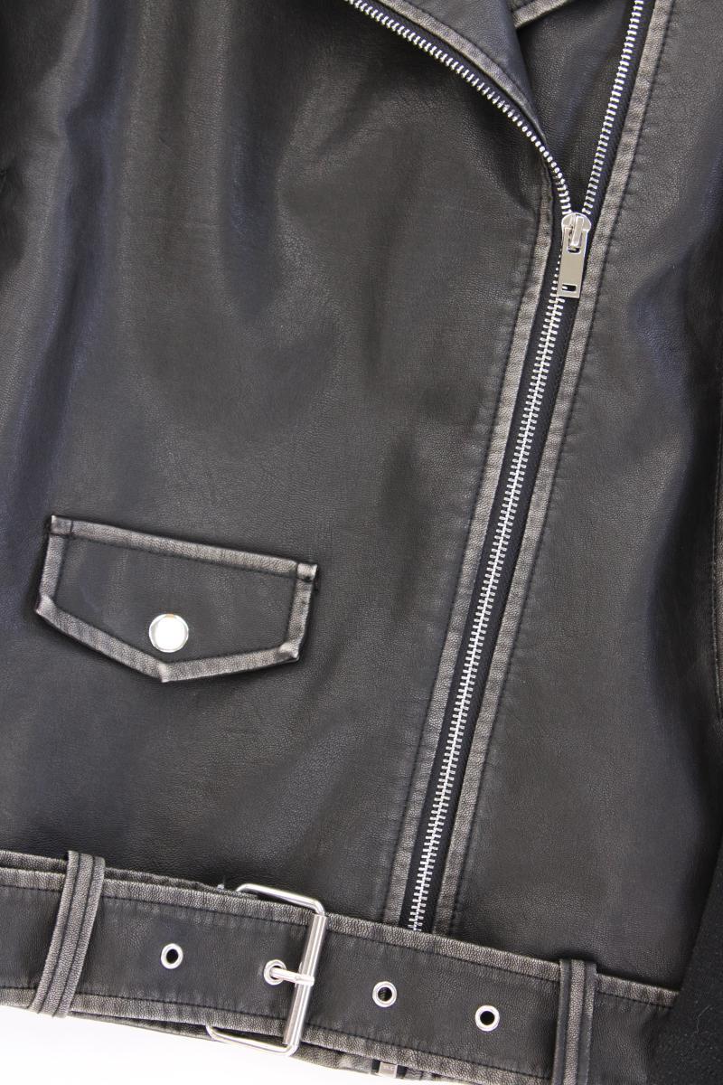 Studio Untold Kunstlederjacke Gr. 46/48 schwarz