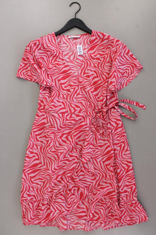Only Wickelkleid Gr. L Kurzarm pink aus Polyester