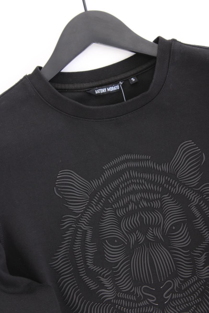 ANTONY MORATO Langarmpullover für Herren Gr. S schwarz aus Baumwolle