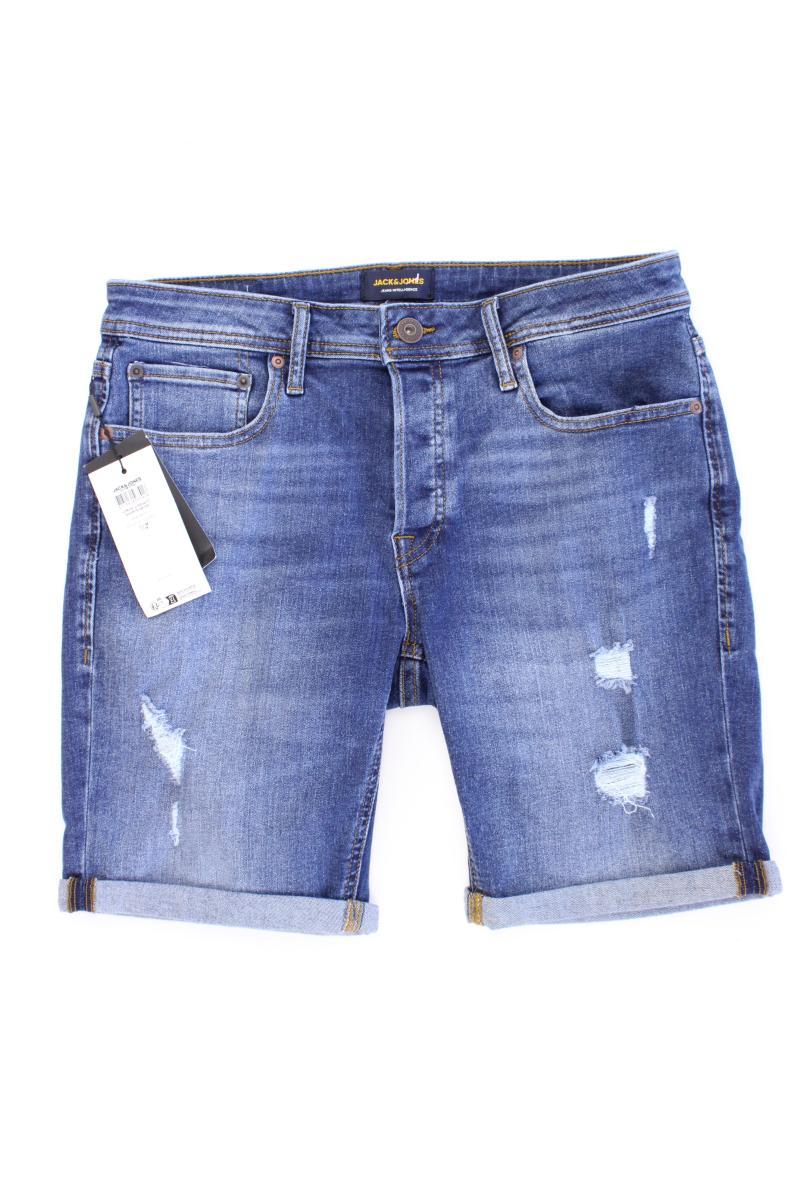 Jack & Jones Jeansshorts für Herren Gr. M neu mit Etikett blau aus Baumwolle