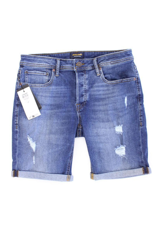 Jack & Jones Jeansshorts für Herren Gr. M neu mit Etikett blau aus Baumwolle
