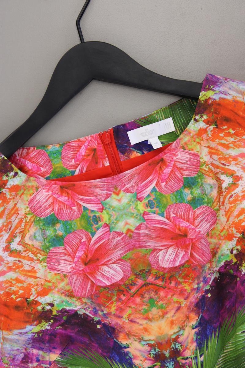 s.Oliver Bleistiftkleid Gr. 40 mit Blumenmuster neuwertig Ärmellos mehrfarbig